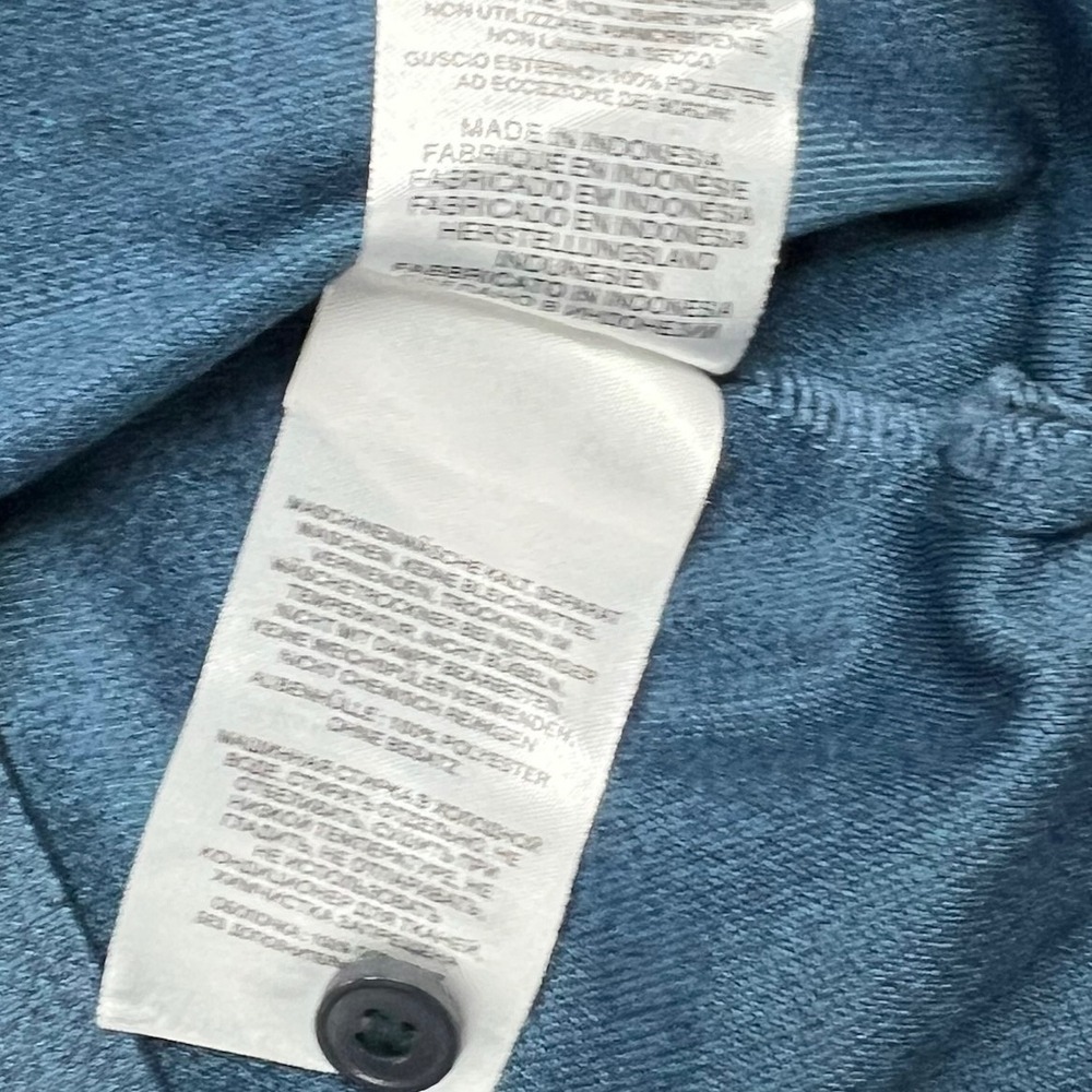 Columbia Mens Large Blue Heather AM6215 Omni-Shade Sun Protection Polo Shirt - Picture 6 of 11